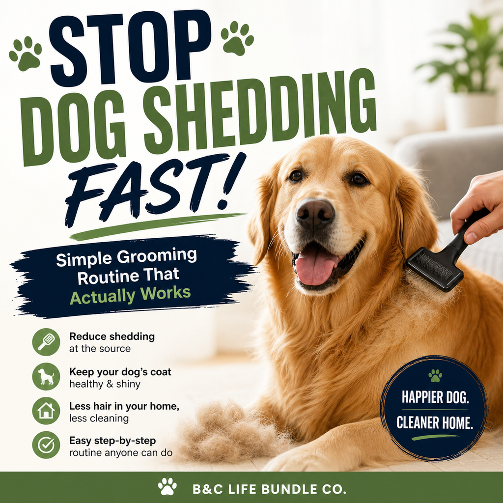 🐶 Dog Grooming & Shedding Control Guide (Stop Excess Hair Fast)