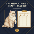 Cat Medication Tracker | Daily Medication, Symptoms & Vet Care Log