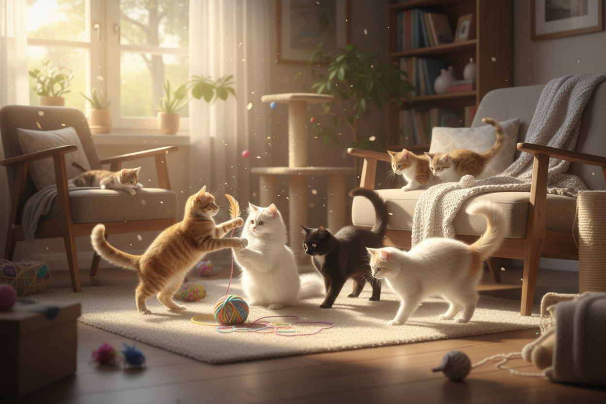 Multi-Cat Household Guide | Reducing Stress, Fighting & Territorial Problems Between Cats